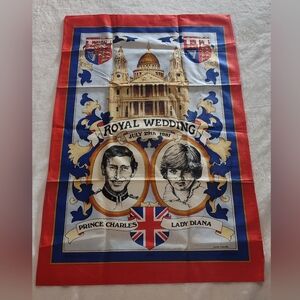 Vintage 1981 Royal Wedding Commemorative Tapestry